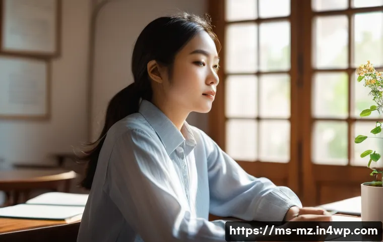 내러티브 건강법을 통한 감정 조절 기술 - **Prompt:** A tranquil and introspective scene. A young adult, of diverse Asian descent (e.g., Malay...